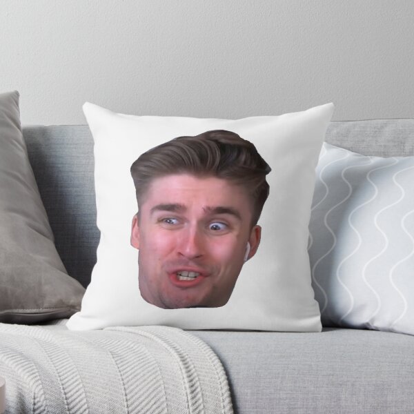 Ludwig Ahgren Funny Face Twitch Throw Pillow RB0208 product Offical ludwig ahgren Merch