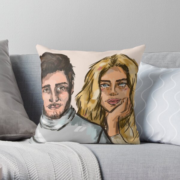 lud and qt Throw Pillow RB0208 product Offical ludwig ahgren Merch