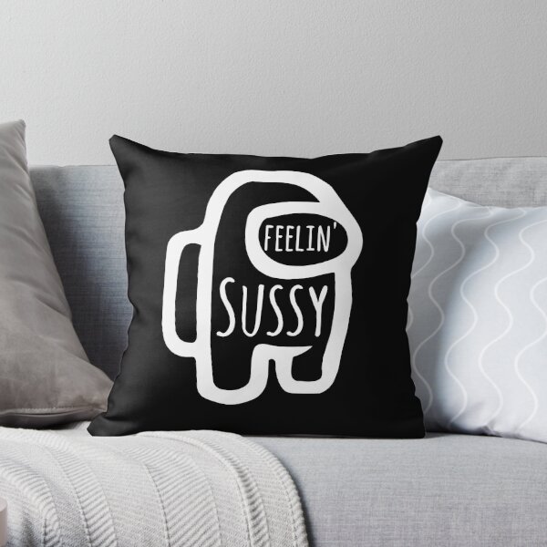 ludwig ahgren wearing feelin sussy Throw Pillow RB0208 product Offical ludwig ahgren Merch