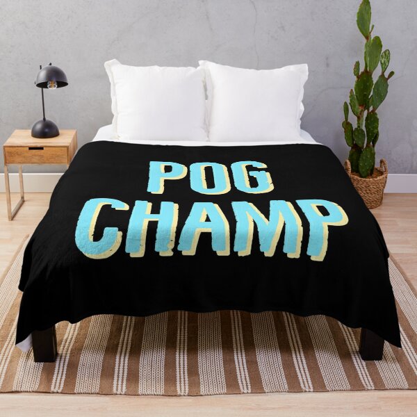 pog champ - pogchamp Throw Blanket RB0208 product Offical ludwig ahgren Merch